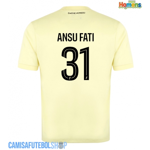 Camisa de time de futebol AS Monaco Ansu Fati #31 Replicas 3º Equipamento 2025-26 Manga Curta